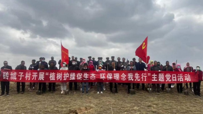 爭當(dāng)綠色使者、生態(tài)先鋒 ——集團(tuán)駐村工作隊(duì)組織幫扶村開展義務(wù)植樹主題黨日活動